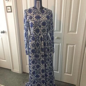 blue/white dress made in Italy